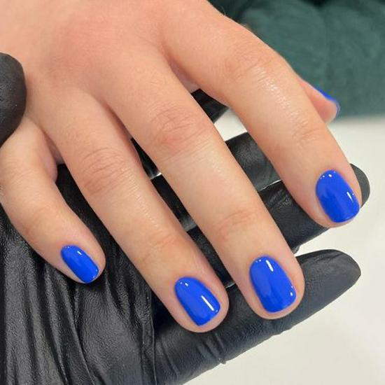 Коллекция съемных коротких наклеек для ногтей однотонных