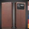 Магнитное притяжение Кожаный чехол для Xiaomi POCOPHONE POCO C40 Кобура Чехол-книжка Чехол-кошелек Сумки для телефона Fundas Coque