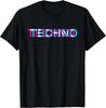 Techno Music Optical Illusion Glitch Trippy Edm Rave Tshirt Vintage Unisex Clothes Y2k Top Ropa De Mujer