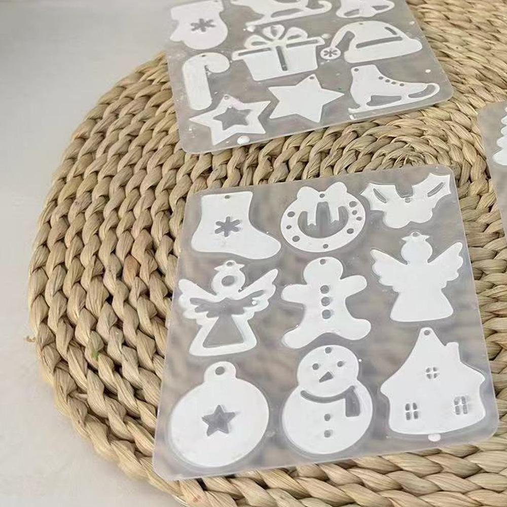 Список рождественских серий «сделай сам» из силиконовой формы для сережек-брелков, гипсовой формы для капель