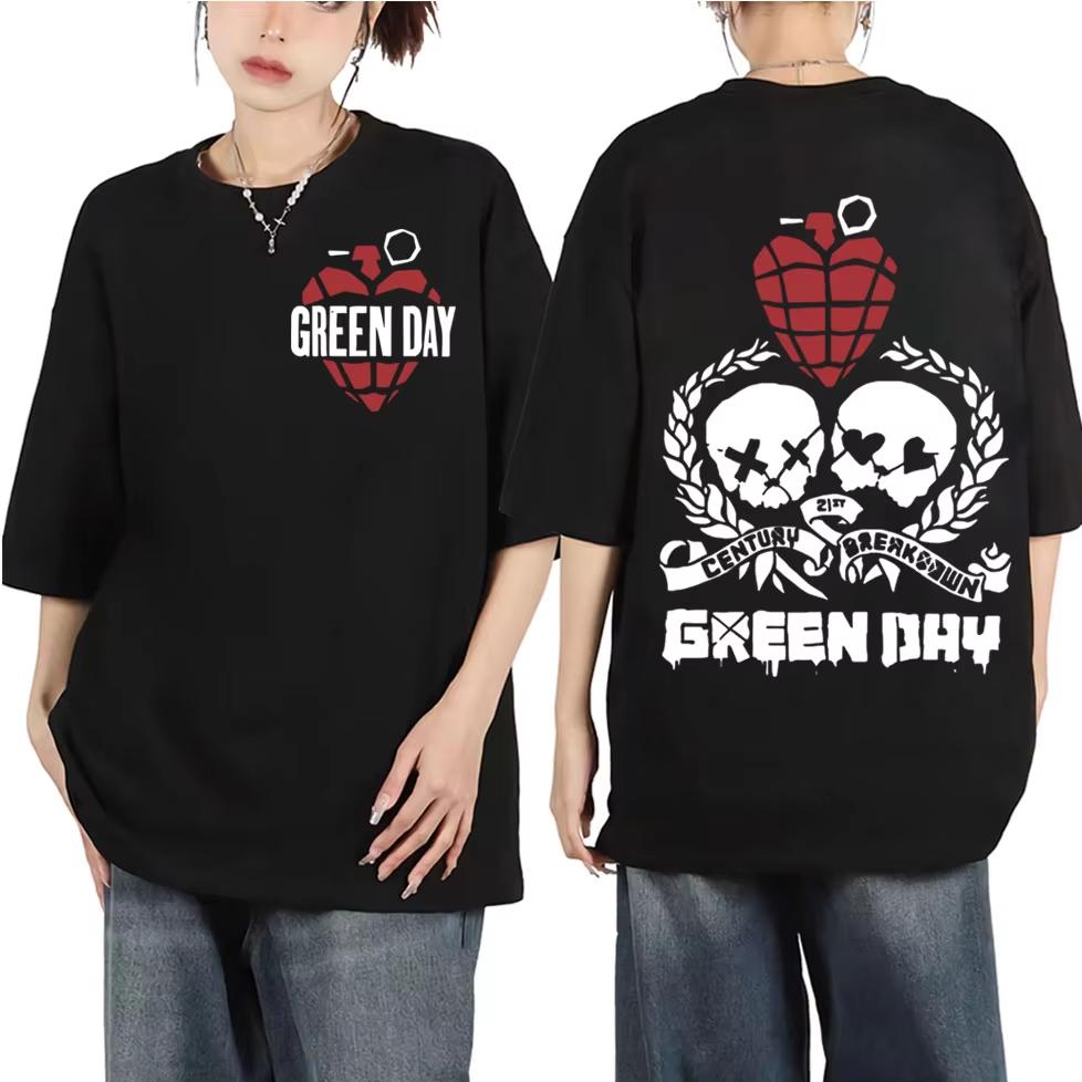 2026 Punk Rock Band Green Day Dookie Graphic T Shirts Unisex Women Gothic Vintage Short Sleeve Tshirt Fashion Casual Tshirts Ins