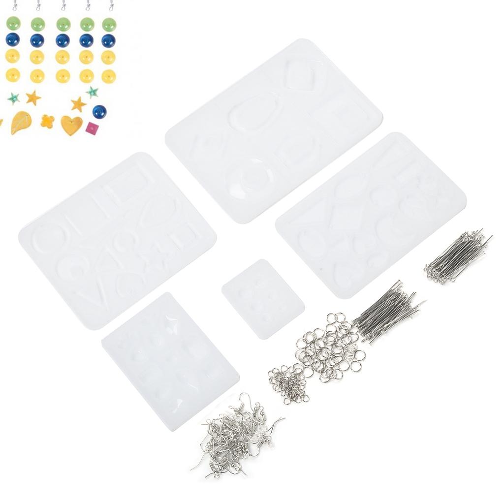 Crystal Epoxy Mold Kit Silicone DIY Jewelry Making Mould Pendant Necklace Craft Tool