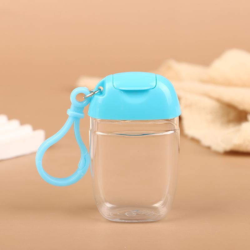 30 мл Портативные многоразовые флаконы с крючком, контейнер для дезинфицирующего средства для рук, спирта, косметики, уличный мини-контейнер-дозатор для мыла