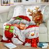 Одеяло с Рождеством, одеяло Санта-Клауса для спальни, гостиной, дивана, одеяло со снеговиком, красное одеяло, рождественские подарки, домашний декор