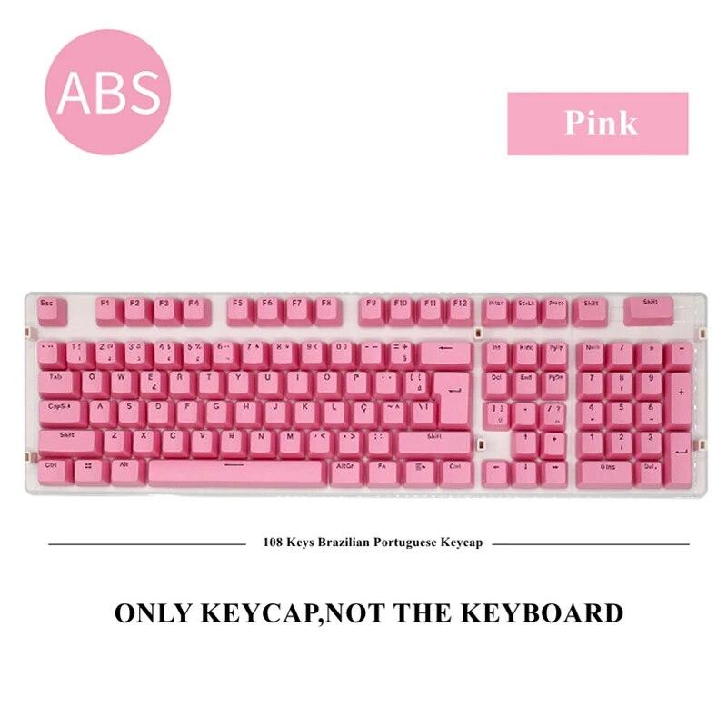 Бразильский португальский/немецкий/арабский механические колпачки для клавиш OEM эргономичные 108 клавиш ABS маслостойкие сменные колпачки для клавиш