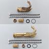 Uythner Luxury Swan Bath Basin Brass Faucet Cold and Hot Water Mixer Taps Black /Gold/Antique Bathroom Washbasin Crane