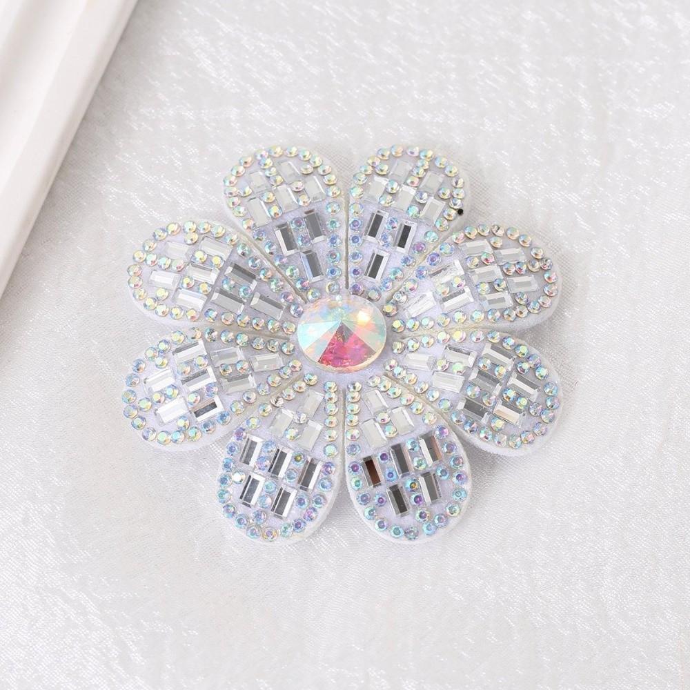 Rhinestone Embellished Non-Woven Fabric Flower Patches Plum Blossom Patches Home Decor