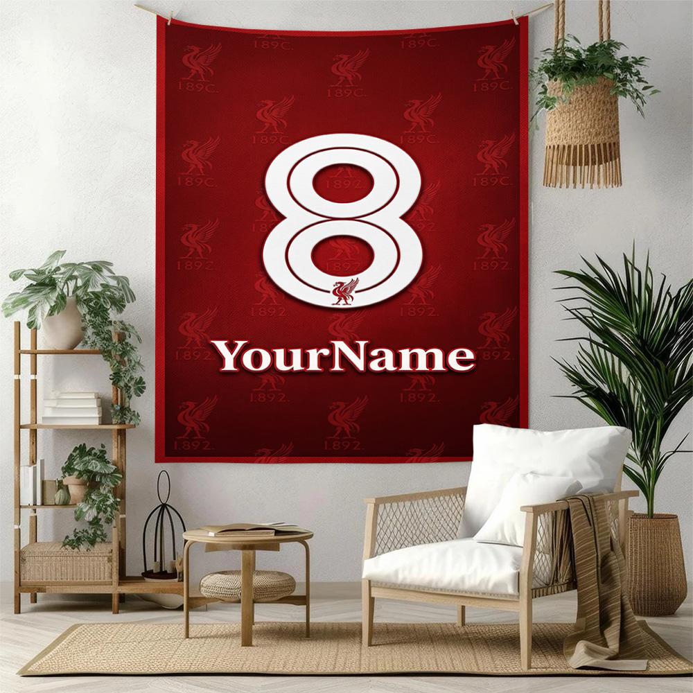 Liverpool Custom Your Name Wall Decor Tapestry Art For Pet Memorial Birthdaywedding Party Backdrop Family Gift