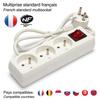 Multiprise - Bloc multiprise 3x16A avec interrupteur, 1m, CE &amp; NF