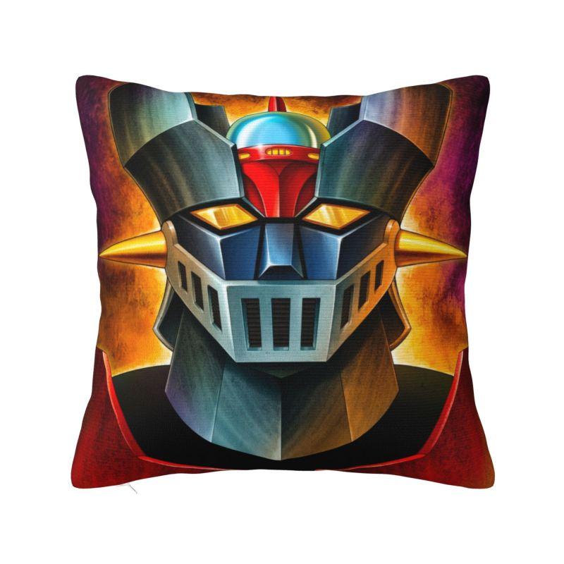 Custom Grendizer Lucca Cushion Cover 40x40cm UFO Robot Goldrake Velvet Cute Pillow Cases Decor Home