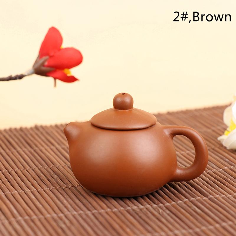 1 шт. фиолетовый глиняный чайник для чая, карманный чайный набор для домашних животных, украшения для чая