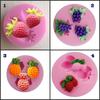 Cartoon Fruit Jelly Grape Cherry Pineapple Strawberry Mold Hand Made Soap Pineapple