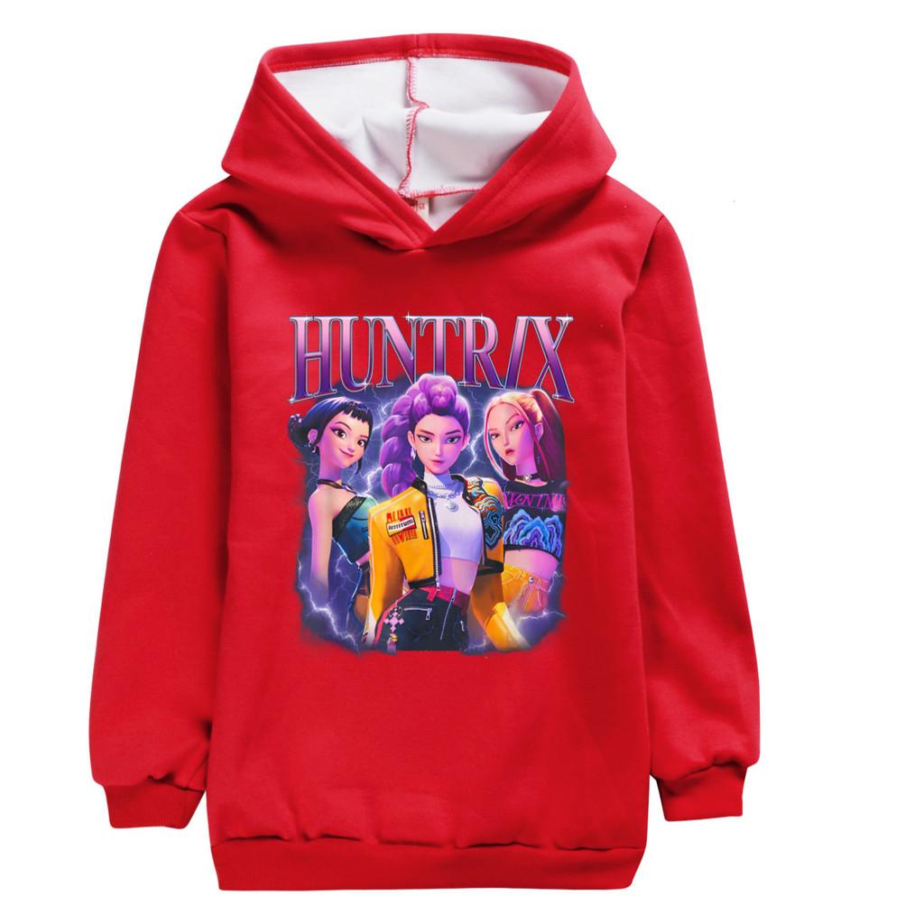 5050 Детские толстовки с принтом K-pop Руми Зои Мира Верхняя одежда с длинными рукавами Бархатная теплая зимняя толстовка