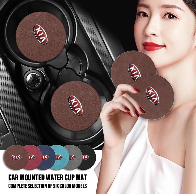 1pcs 2025 Fashion New Car Styling Anti Slip Insert Cup Coasters Car Accessories For KIA Sportage Ceed Sorento Cerato Optima Picanto Rio Soul K3 K5
