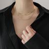 Layered Gold Snake Bone Chain Necklace for Women Simple Ins Vintage Collar Chain Choker Accessories