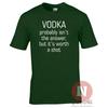 Vodka Probably Isnt The Answer But Its Worth A Shot TShirt Funny Pub Holiday