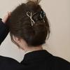 Acrylic Bow Hair Claw Korean Style Bow Crab Clip Cool Metal Bow Claw Clip  Ladies