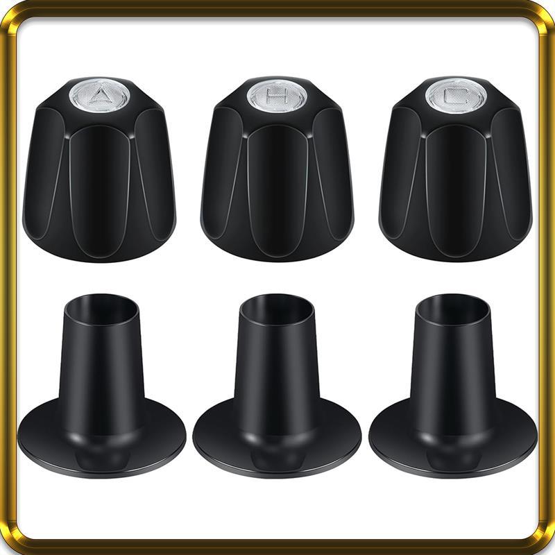 -A95Z Shower Knobs 3 Piece Replacement Bathtub And Shower 3-Handle Remodel Kit 3 Faucet Handle Trim Kit