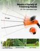 VEVOR Cordless Pole Hedge Trimmer, 20V Electric Bush Trimmer Kit with 457.2 mm Double-Edged Steel Blade