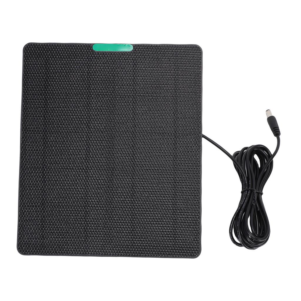 10W ETFE Solar Panel Fit for Ring Security Camera DC5521 Interface Universal Solar Charger Black