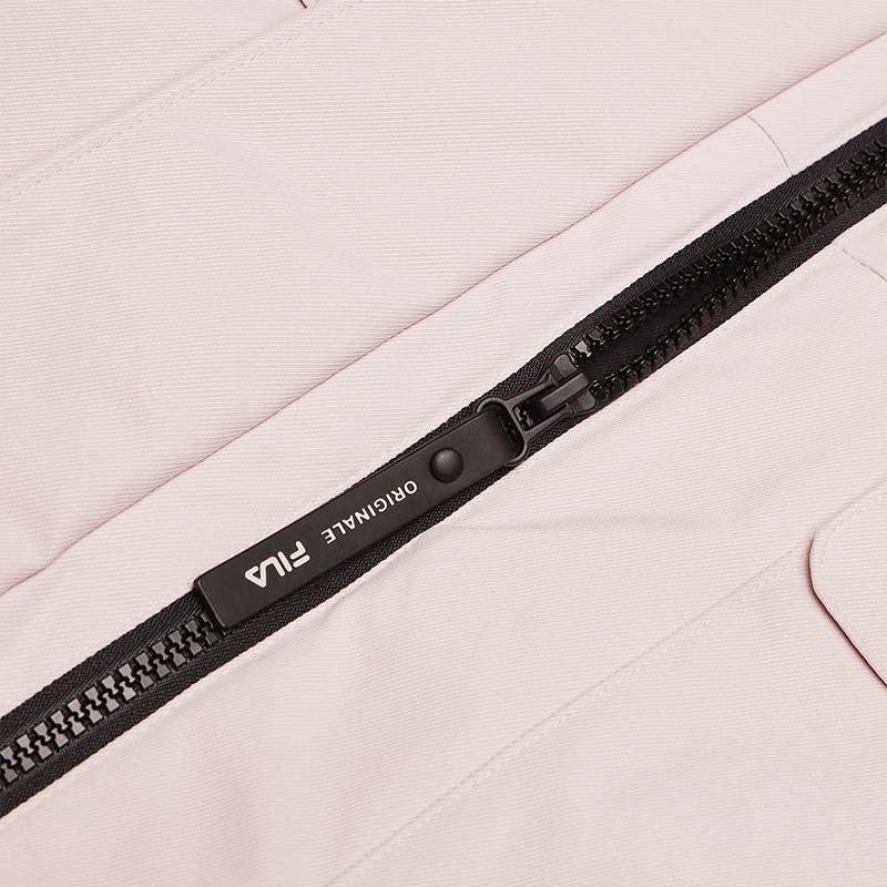 Fila Оригинальная теплая модная длинная парка с капюшоном, пуховик, женская верхняя одежда, дымчато-фиолетовый, лотосово-розовый F11W449911FPK