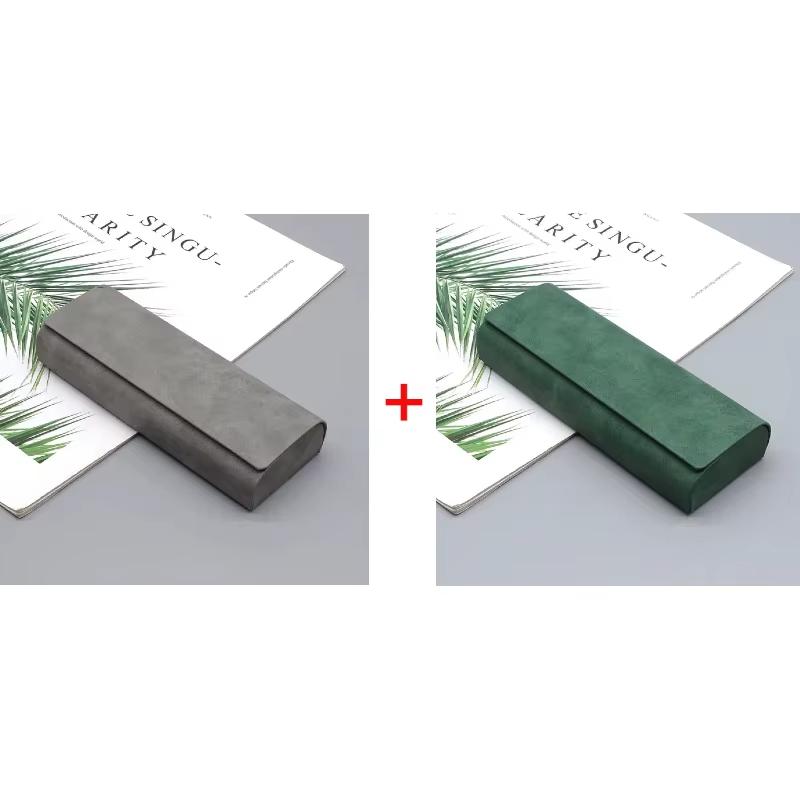 1/2 шт. Простой кожаный чехол для очков, оптический, ретро, для очков от близорукости, солнцезащитных очков, коробка для хранения, модный, для мужчин и женщин