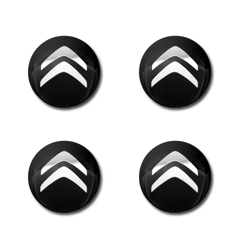 4pcs 56mm car wheel hub center cover logo sticker For Citroen C1 C3 C4 C5 C6 DS3 DS4 DS5 2CV VTS Picasso Cross Cactus RD3 C4L