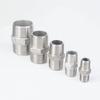 1/8" 1/4" 3/8" 1/2" 3/4" 1" 1-1/4" 1-1/2" 2" BSP Наружный Равнопроходной Шестигранный Трубопроводный Фитинг-Соединитель из Нержавеющей Стали 304