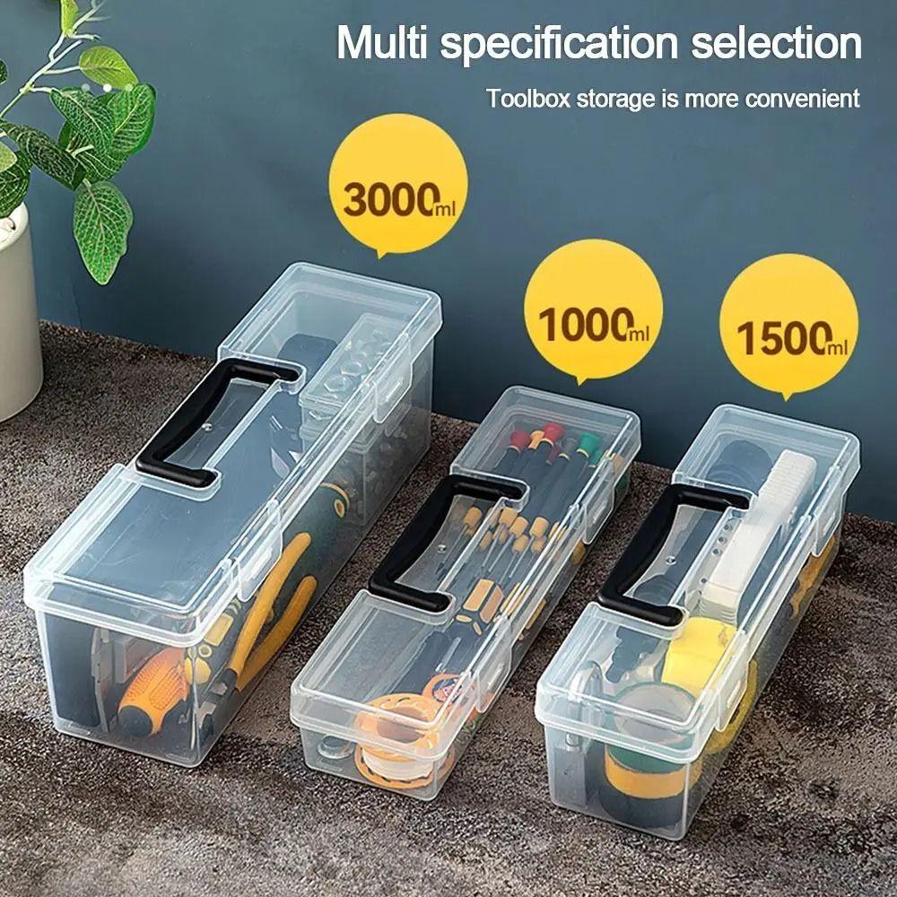 Transparent Storage Screw Box Impact-resistant Tool Storage Box Hardware Tool Box Organizer