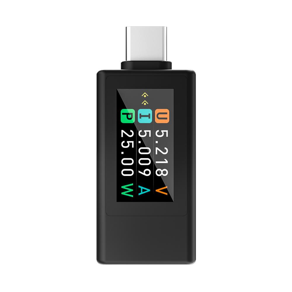 KWS-1902L Тестер Type-C 4-30V 0-8A Цветной Дисплей Монитор Тока и Напряжения Напряжение Зарядки Амперметр Измеритель Мощности Сохранение при Отключении Питания