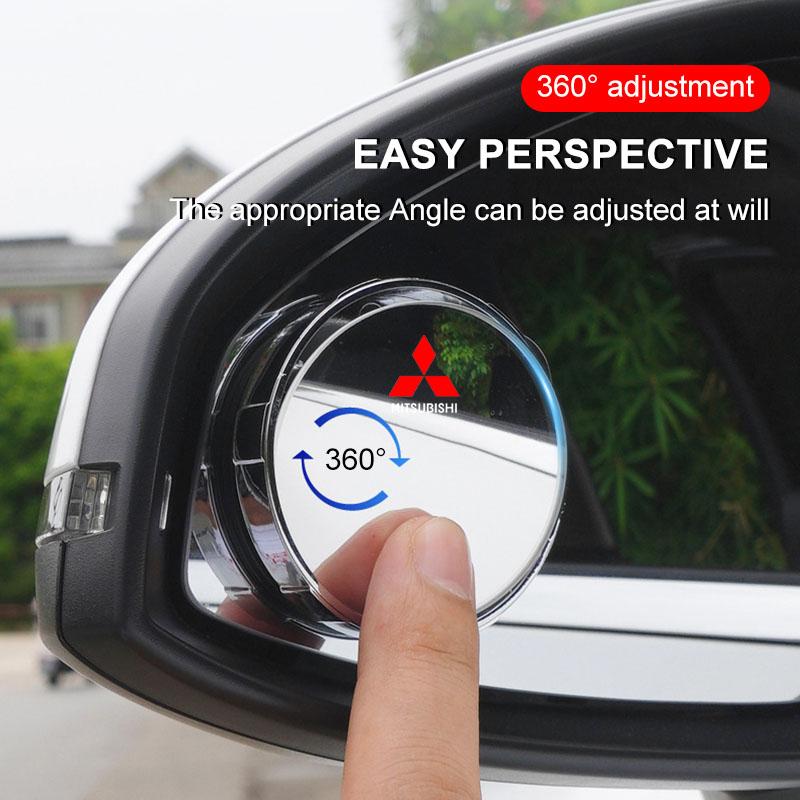 1 пара 360 градусов Широкоугольное Регулируемое Зеркало Заднего Вида Автомобиля Для Mitsubishi ASX I200 Outlander Pajero Eclipse Lancer