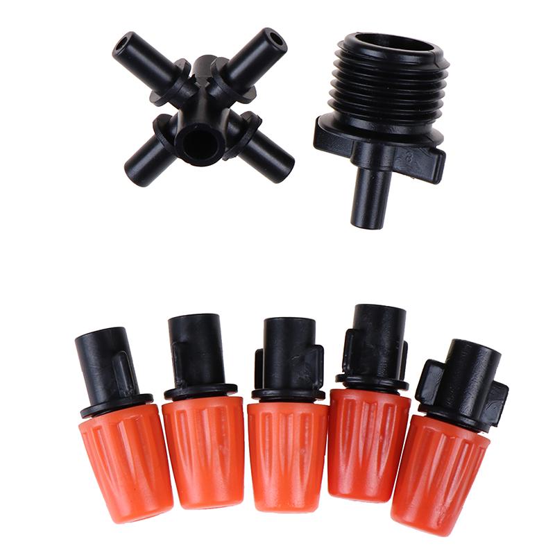 Садовые спринклеры Автоматический полив газона Вращающийся на 360° спринклер с 5 насадками