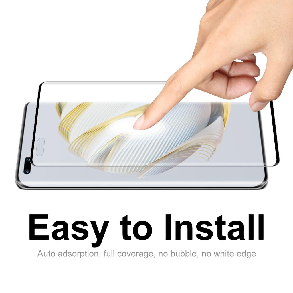 ENKAY HAT PRINCE Защитное стекло для экрана Huawei nova 10 Pro 4G, 3D изогнутое, с полным покрытием, клей по краям, поддержка разблокировки по отпечатку пальца