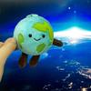 Cartoon Soft Earth Plush Pendant Keyring With Short Plush Material For Daily Use