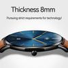 Men's Watch Ultra Thin 6.5MM Simple Fashion Casual Business Watch Japanese Quartz Movement 40mm Dial Genuine Leather Band Unisex Watch for Men