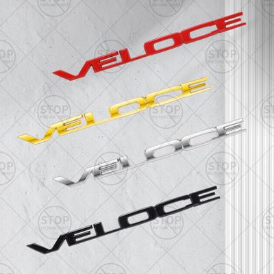 Автомобильная наклейка Логотип VELOCE 3D Декаль Украшение кузова Значок Эмблема заднего багажника Для Giulia Stelvio Giulietta MTO Mito Brera