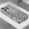 Закаленное стекло с шестиугольным алмазным узором Чехол для телефона For iPhone 17 16 15 14 13 12 11 Pro Max 16 Plus 17 Air Электроplated Чехол