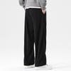Men's Spring and Autumn Drape Solid Color Casual Pants Men's Corduroy Straight Wide-leg Loose Versatile Trousers Sweatpants