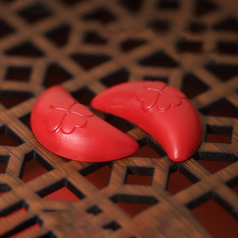 2Pcs Divination Holy Grail Religious Jewelry Carving Taoist Divination Office Ornament