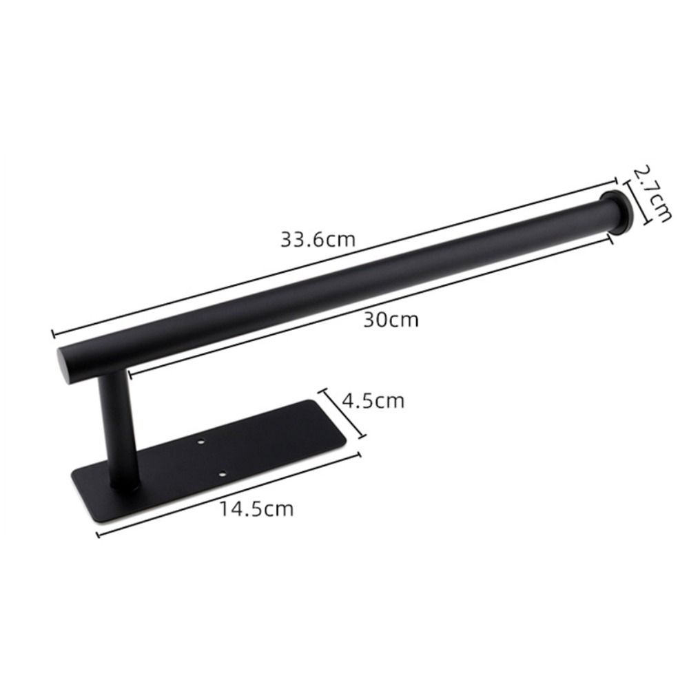 1pc Wall Mount Paper Towel Holder Stainless Steel Toilet Paper Stand for Kitchen Bathroom
