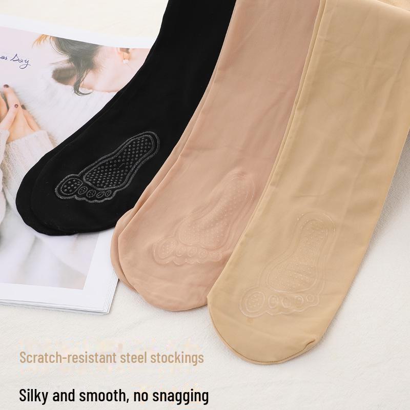 Женские прочные чулки из стали с микронажимом и нескользящей вставкой — тонкие, облегающие, с возможностью индивидуальной подгонки для весны и осени