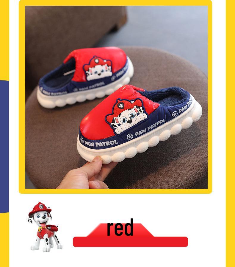 Paw Patrol Kids' Cotton Slippers for Autumn/Winter - Boys, Girls, and Women's Indoor Fur Slippers