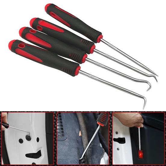 Набор автомобильных крючков Автомобильный Автомобильный Съемники сальников Уплотнительные кольца Сальники Съемники прокладок Крючки Сверхмощный Инструмент для ремонта автомобилей для снятия зажимов Колец Сальников