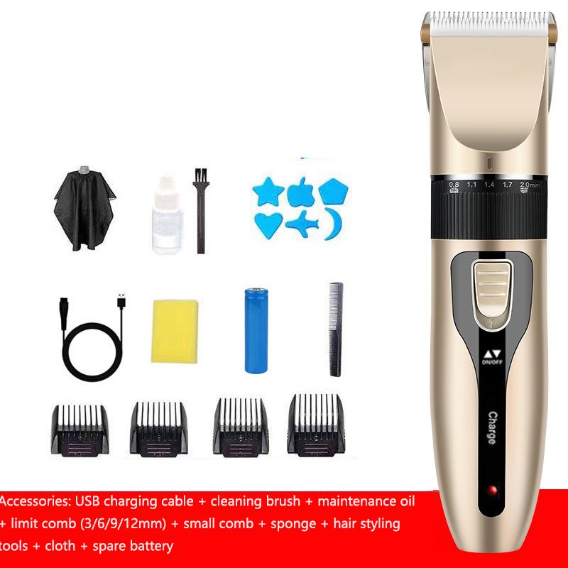 Профессиональный электрический парикмахерский набор, электрическая машинка для стрижки волос, бритва, ножницы для стрижки волос с легкой головкой, перезаряжаемая машина для стрижки волос для мужчин