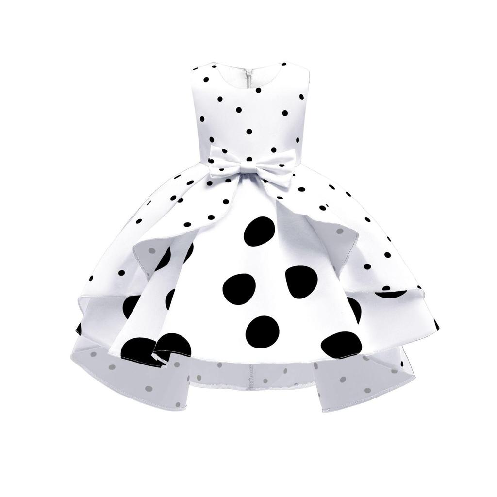 Polka Dot Christmas Princess Dress for Girls - Hot-Selling Evening Wear