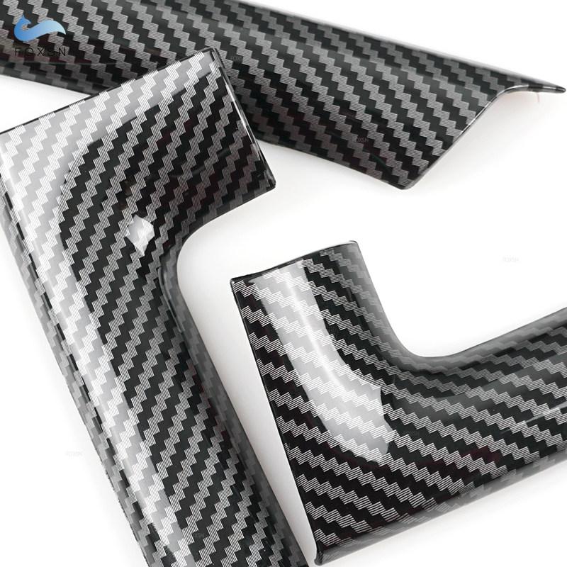 ABS углеродное волокно узор автомобильные аксессуары 4 шт. внутренняя дверь подлокотник ручка накладка для VW Golf 6 MK6 2010 2011 2012
