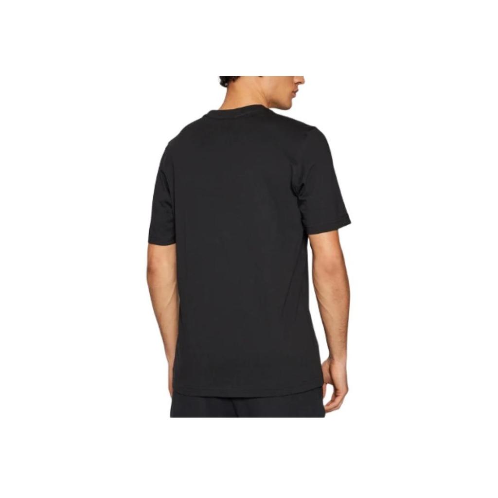 Adidas Футболка Originals Trefoil SS22 с цветным логотипом и круглым вырезом, мужские топы, черная GP0166