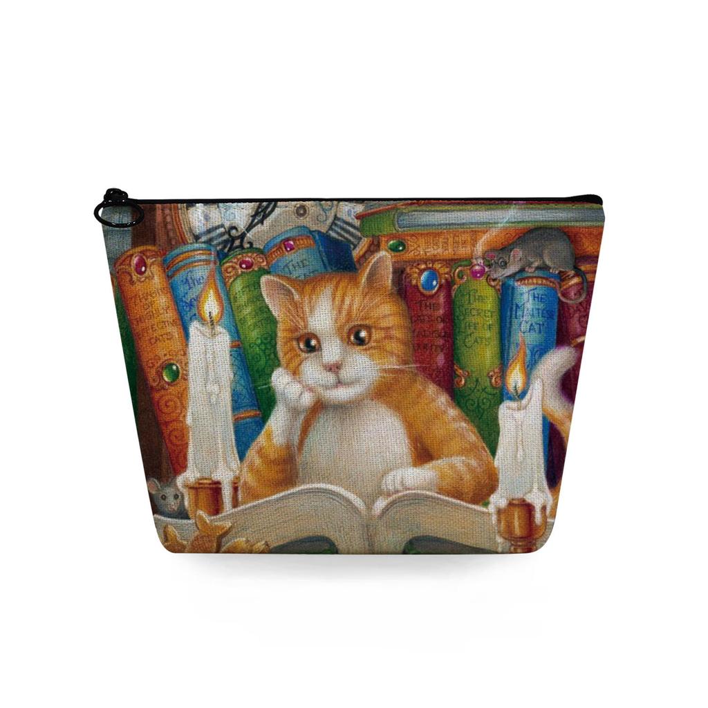 Женская косметичка с принтом кошки, органайзер для туалетных принадлежностей, дорожный чехол для хранения 6784