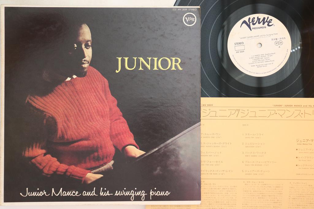 LP Record JUNIOR MANCE - Junior MV2059PROMO VERVE 1973 Japan Jazz Used