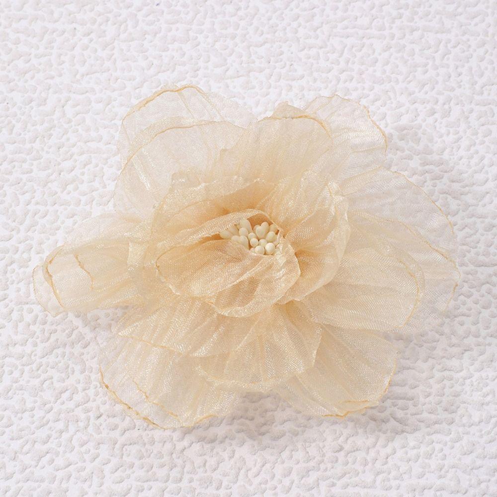 Ручная работа Большая брошь-цветок Геометрические броши-растения Женский шарм Модная бижутерия Свадебная вечеринка